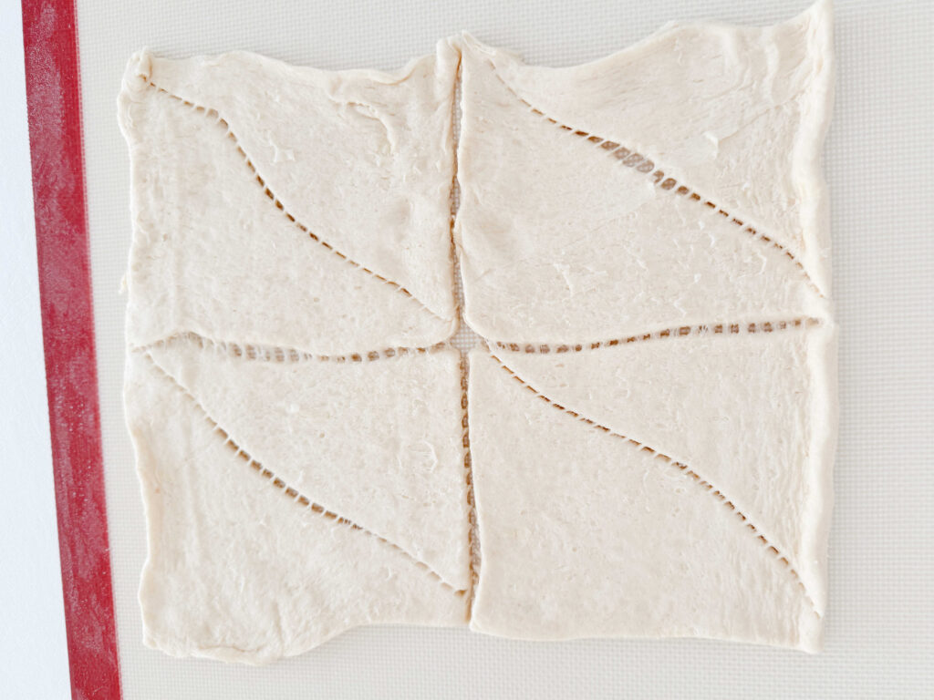 Crescent rolls, unrolled.