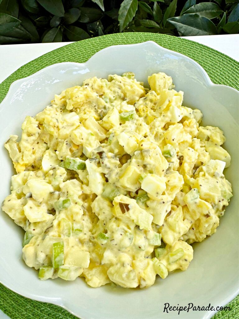 Potato salad in a bowl.