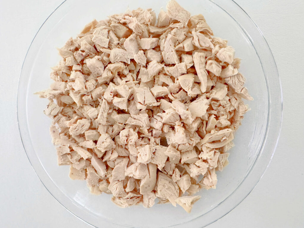 chicken in baking dish.