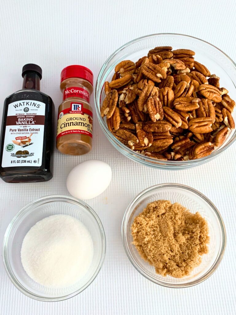 Ingredients for Candied Pecans