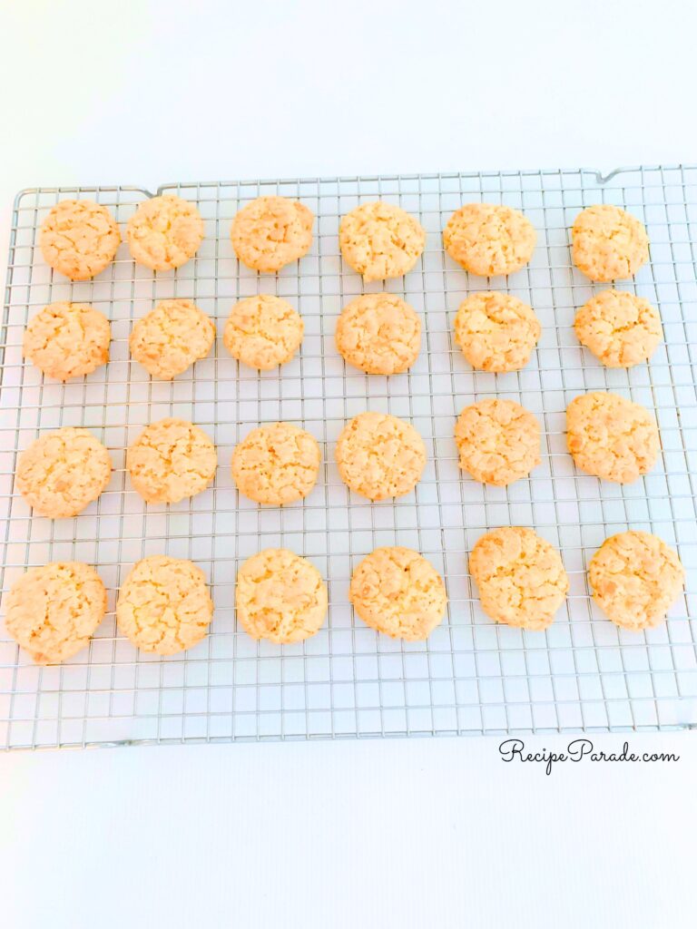 Butterscotch Cookies, cooling on a rack.