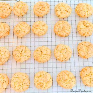 Butterscotch Cookies, cooling on a wire rack.