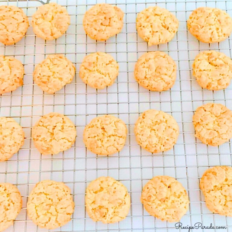 Butterscotch Cookies, cooling on a wire rack.