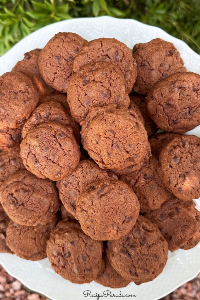 Chocolate Pudding Cookies Platter.