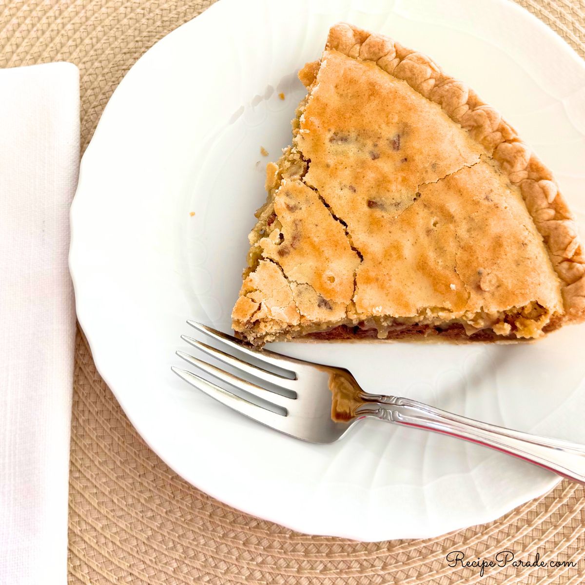 Slice of Chocolate Chip PIe.
